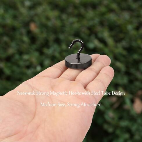 Neosmuk Magnetic Hooks Heavy Duty,100lb Super Strong Magnet with Hooks for Cruise Cabins, Large Metal Hooks for Hanging on Fridge,Extra Strong Magnet Hanger for Ship Walls, 4 Pack in Saudi Arabia