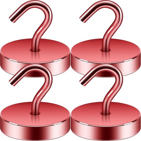 Neosmuk Magnetic Hooks Heavy Duty,100lb Super Strong Magnet with Hooks for Cruise Cabins, Large Metal Hooks for Hanging on Fridge,Extra Strong Magnet Hanger for Ship Walls, 4 Pack in Saudi Arabia