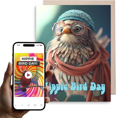 Magic Greetings - Funny Monkey Birthday Card - 3D Interactive Video Card – Monkeying Around Birthday Card for Kids, Mom, Dad, Husband, Friends - Easy QR Activation No App Needed - Made in the USA in Saudi Arabia