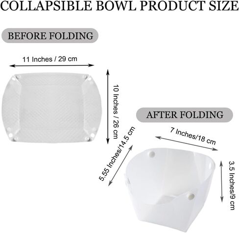 Collapsible Bowl Set of 4,Portable Camping Tableware,Snapfold Plastic Bowl,Food Grade Material Free Folding Bowl for Outdoor Camping Hiking Family Picnic Gatherings Business. in Saudi Arabia