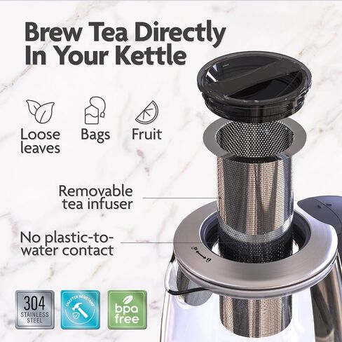Vianté Electric Gooseneck Kettle with Precise Temperature Control. Pour Over Coffee & Tea Kettle. Boil-Dry Protection & Keep Warm Function. Stainless Steel, BPA-Free. Includes V60#2 Filters. 0.8L in Saudi Arabia