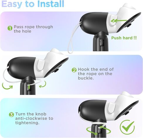 YOGES VR Golf Club Attachment Compatible with Meta Quest 3S/ Quest 3/ Oculus Quest 2 Controller, Non-Slip VR Golf Handle Grips 90 Degree Keep Tracking for Golf VR Games (ONLY for Right Controller) in Saudi Arabia