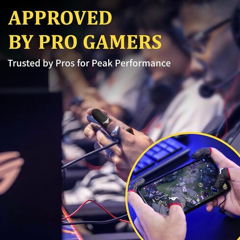 8 Pack Gaming Finger Sleeves,Thumb Sleeves for Mobile Gaming,Anti Sweat,Ultra Thin,0.3mm Silver Fiber,Suitable for Most Gamers,Mobile Gaming Finger Gloves for PUBG COD Dedales Gamer,Thumb Covers Glove in Saudi Arabia