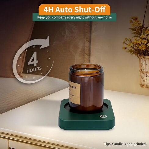 مجموعة VOBAGA لتدفئة قدح القهوة مع إيقاف تلقائي، تأتي مع كوب قهوة 15 أونصة، 3 إعدادات لدرجة الحرارة لأكواب القهوة وتدفئة الشموع المحمولة لملحقات مكتب المنزل والمكتب in Kuwait