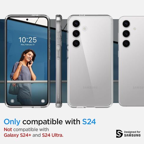 Spigen Ultra Hybrid Designed for Galaxy S25 Ultra Case (2025) [Anti-Yellowing], [Military-Grade Protection] - Crystal Clear in Saudi Arabia