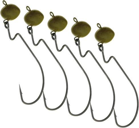 Reaction Tackle Football Swing Jig - Wobble Head Jig for Deep Water & Rocky Terrain Fishing | Enhanced Bait Action, Versatile Soft Plastic Lure - 5 per Pack in Saudi Arabia