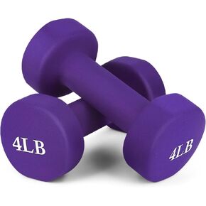 JBM Neoprene Dumbbell Pairs, 2-8lbs Hand Weight Set of 2 Non Slip Hexagonal Shape Dumbbell with Easy to Read Number, Fitness Dumbbell Set in Saudi Arabia