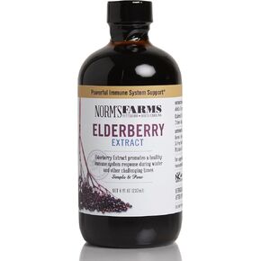 Norm's Farms American Elderberry Extract - Pure Concentrate for Immune Support Made with Berries - Vegan, Gluten Free, Non-GMO - 2 8 Oz. Bottles