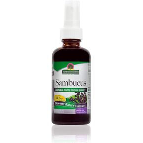 Nature's Answer Alcohol-Free Sambucus Extract Spray, 2-Ounces | Immune System Support | Vegan, Gluten-Free, No Artificial Flavors or Preservatives | Single Count