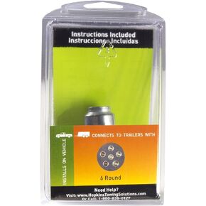 Hopkins Towing Solutions 48435 6 Pole Round Vehicle Connector