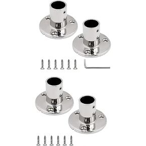 SHENGHUISS Boat Hand Rail Fitting Heavy Duty 316SS Marine Round Base with L Shape Hex Key and Screws