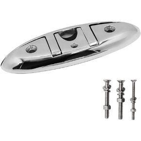 316 Stainless Steel Boat Folding Cleats, Flip up Dock Cleat for Deck and Boat, Dock Cleats Folding Cleat Rope Cleat Boat Cleat with Fasteners