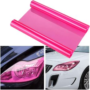 12 by 48 inches Self Adhesive Auto Car Tint Headlight Taillight Fog Light Vinyl Smoke Film Sheet Sticker Cover (black)