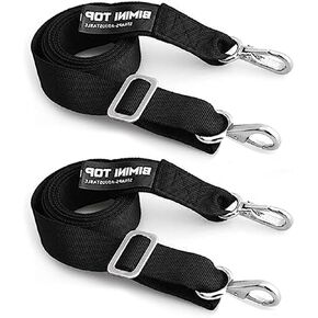 2Pcs Adjustable Bimini Boat Top Straps,24"~60" Marine Awning Webbing Straps,with Stainless Stee Heavy Duty Snap Hooks,Premium Boat Canopy Nylon Strap,Boat Awning Hardware Accessories,Two Hooks