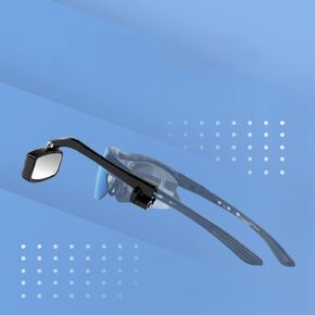 Bicycle Cycling Glasses Rearview Mirror,Multi-Angle Adjustable Mini Helmet Reflector,Riding Accessories