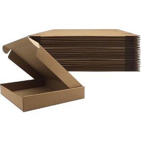 9x9x2 Inches Shipping Boxes Set of 25, Brown Corrugated Mailing Cardboard Box Literature Mailer for Packing Small Business Moving and Storage,E-Commerce Packaging (9"×9“×2")