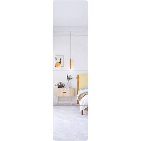 Wall Mirror Full Length, Cheap Mirror Acrylic, shatterproof Mirror Gym Mirrors for Home Gym, 12"X12", 4 Pcs, Workout glassless Mylar Mirrors for Bedroom, Over Door Mirror, Kids Mirror