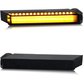 HERCOO Side Mirror Turn Signal Light LED Sequential Turn Signals Lights Amber Lamps Smoked Lens Assembly Compatible with Ford F150 Expedition Raptor, Lincoln Mark LT, Pack of 2