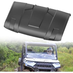 HAKA TOUGH Sport Roof Top for Polaris Ranger XP 1000/900 Accessories 2013-2024, 2-Piece Combination 3-Seat Hard Top Roof Sun Visor for Polaris Ranger 1000/570 Accessories, Replace OEM # 2882911