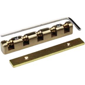Guyker 5 String Bass Guitar Nut, Height Adjustable 45mm Brass Roller Nut Split Regulation Replacement Parts
