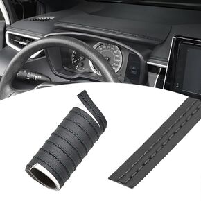 ZKFAR Pack-1 Car Interior Trim Strip, 78.74" x 0.59" Dust Strip, Flexible Line Sticker, Durable Dashboard Trim Sticker, Automotive Decoration, Universal for Most Cars, Trucks, SUVs (Black)
