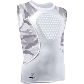 Youper Adult Padded Chest Protector Shirt, Heart-Guard/Sternum Protection for Baseball, Football, Lacrosse & Goalies