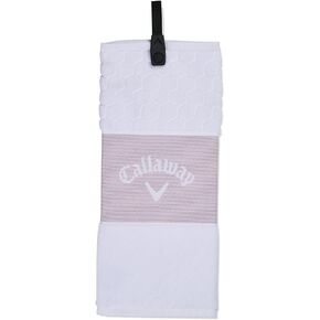 Callaway TW CG Trifold Towel Mauve/WHT 23