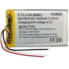3.7V AEC503759 1500mAh li-ion Lithium Ion Polymer Battery Replacement for Steelseries Arctis 1 Arctis 3 Arctis 7,7X,7P,7P+ Wireless Gaming Headset