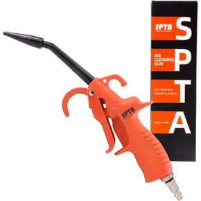 Air Pressure Blow Gun, SPTA 100mm High Power Air Detail Nozzle Blow Gun, Air Blow Gun with Anti-slip Rubber Coated Metal Handle, Adapt to Car Clean Care, Computer dust removal and household cleaning