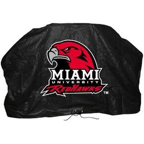 غطاء شواية ميامي أوهايو ريدهوكس مقاس 59 بوصة من الرابطة الوطنية لرياضة الجامعات (NCAA). in Kuwait