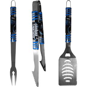 NFL Siskiyou Sports Fan Shop Carolina Panthers Tailgater BBQ Set 3 piece Team Color
