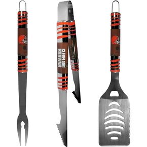 NFL Siskiyou Sports Fan Shop Cleveland Browns Tailgater BBQ Set 3 piece Team Color