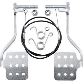 Go Kart Brake Throttle Pedals and 60" Throttle Cable kit for 196cc 6.5hp Road Rocket Azusa Fun Kart Radio Flyer Carter Vintage Racing Drift Trike DIY Type Parts