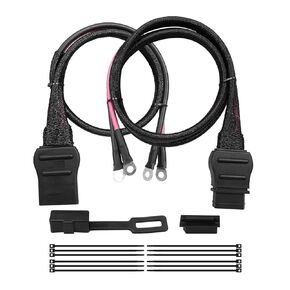 2 Pin Truck and Plow Side Battery Cable Fit for Western Fisher Snow Plow Replace 21294 61169 8274, Power Cable Wire Harness with Dust Cover