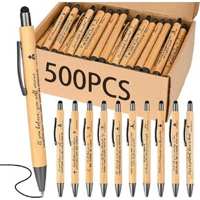 INSADA Bible Inspirational Stylus Pens Bulk Christian Pens with Scripture Great for All Ages Office and School Also Makes Great Gifts （10 Count）