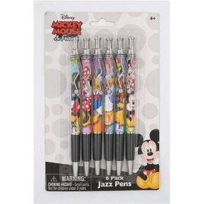 Mickey & Friends Jazz Pens - Set of 6