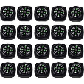 Button Compass Kid Compass Survival Paracord Bracelet for Hiking Pack of 20 in Kuwait