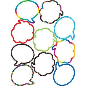 Teacher Created Resources Speech/Thought Bubbles Accents (5047),Multi Color