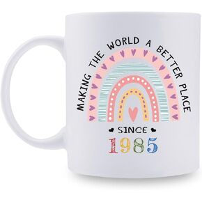 aiyaya 1922 Birthday Gifts for Women - Making The World A Better Place Since 1922 Coffee Mug 11 oz - Great 1922 Birthday Gifts for Mom Aunt Wife Friend Sister Cousin Coworker