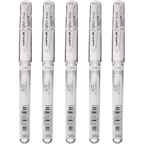 Uni-Ball Signo Broad Point Gel Impact Pen White 5 pens