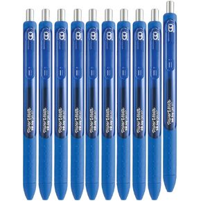 Paper Mate Inkjoy Gel Retractable Gel Ink Pens, Pack of 10 (Blue, Medium Point)