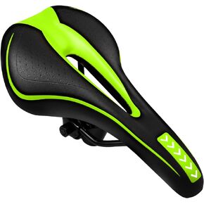 MSDADA Gel Bike Seat Mountain Bike Saddle - Comfortable Bicycle Seats with Soft Cushion Padded for Men Women Kids - Waterproof Bike Saddles for Mountain Bike, Road Bike, City Bike, Exercise Bike