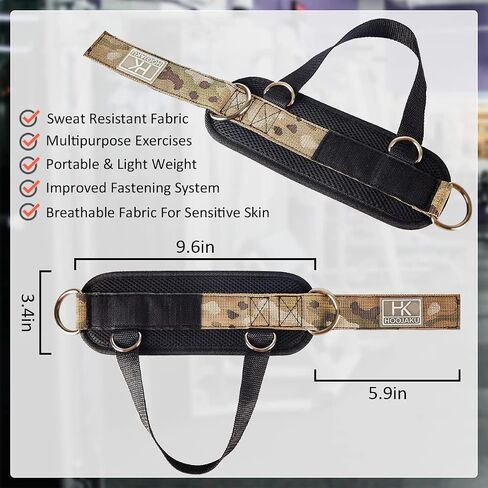 Ankle Straps Cable Machine Attachment for Gym and Resistance Bands, Ankle Cuffs for Booty and Leg Workouts, Adjustable Neoprene Support Ideal for Glutes Exercises (Pair) in Saudi Arabia