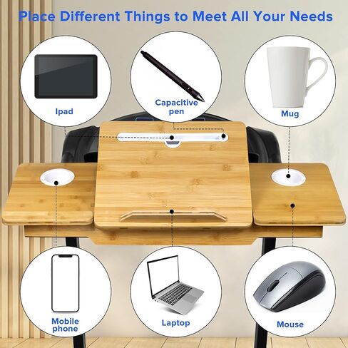 محطة عمل مكتب جهاز المشي العالمي، ملحق مكتب جهاز المشي، صينية مكتب كمبيوتر محمول مريحة لجهاز المشي، مكتب كمبيوتر محمول مع حامل أكواب in Kuwait