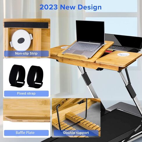 محطة عمل مكتب جهاز المشي العالمي، ملحق مكتب جهاز المشي، صينية مكتب كمبيوتر محمول مريحة لجهاز المشي، مكتب كمبيوتر محمول مع حامل أكواب in Kuwait