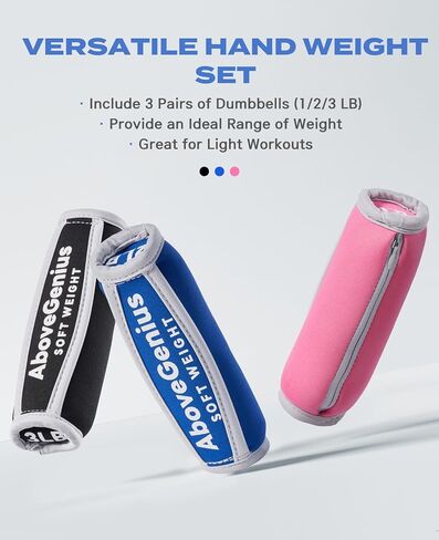 Hand Weight Set for Women & Men, 3 Pair of Hand Weights in Saudi Arabia