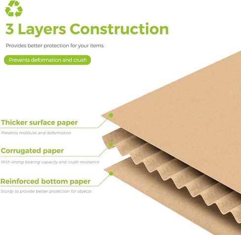 صناديق شحن ميترونيك 6 × 6 × 6، 25 عبوة من صناديق الشحن الصغيرة، صناديق من الورق المقوى المموج البني لشحن العناصر الصغيرة، وتغليف الهدايا، وتغليف الأعمال الصغيرة، والبريد in Kuwait