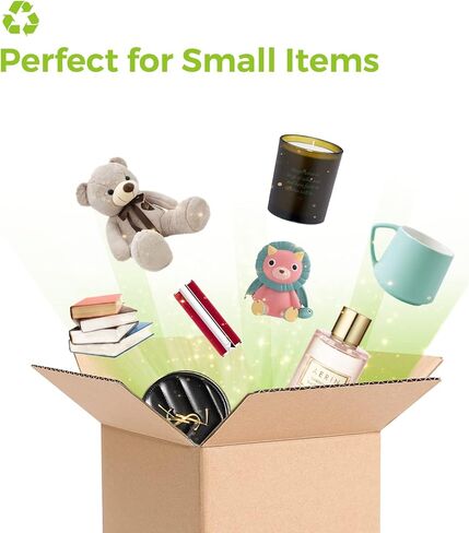 صناديق شحن ميترونيك 6 × 6 × 6، 25 عبوة من صناديق الشحن الصغيرة، صناديق من الورق المقوى المموج البني لشحن العناصر الصغيرة، وتغليف الهدايا، وتغليف الأعمال الصغيرة، والبريد in Kuwait
