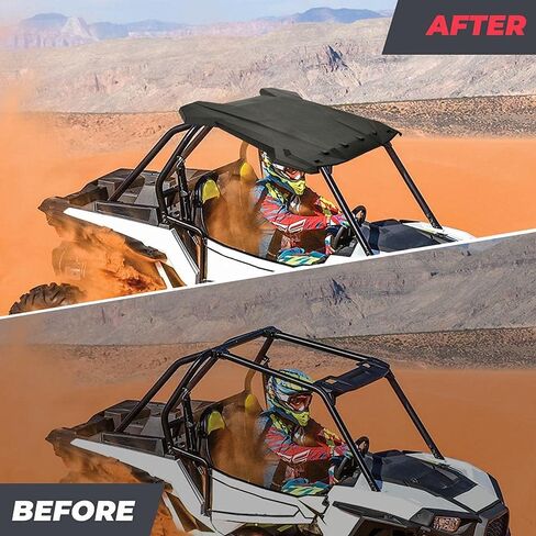 KEMIMOTO Plastic Hard Roof Top Compatible with Polaris RZR XP 1000, 900, Turbo, S 900, and Trail S 900 Models Up to 2023, Heavy-Duty Black Plastic Roof for 2-Seater. Part #2883073 in Saudi Arabia