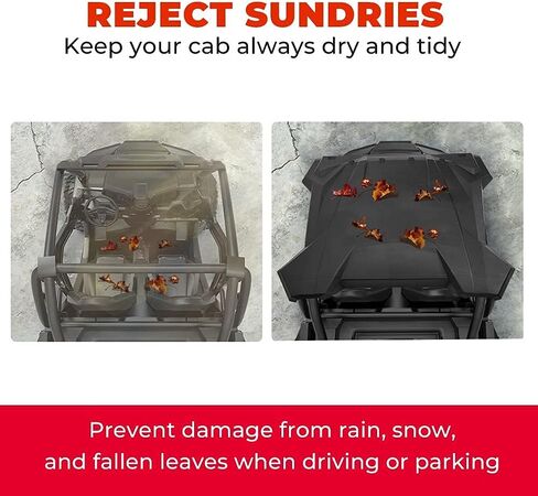 KEMIMOTO Plastic Hard Roof Top Compatible with Polaris RZR XP 1000, 900, Turbo, S 900, and Trail S 900 Models Up to 2023, Heavy-Duty Black Plastic Roof for 2-Seater. Part #2883073 in Saudi Arabia
